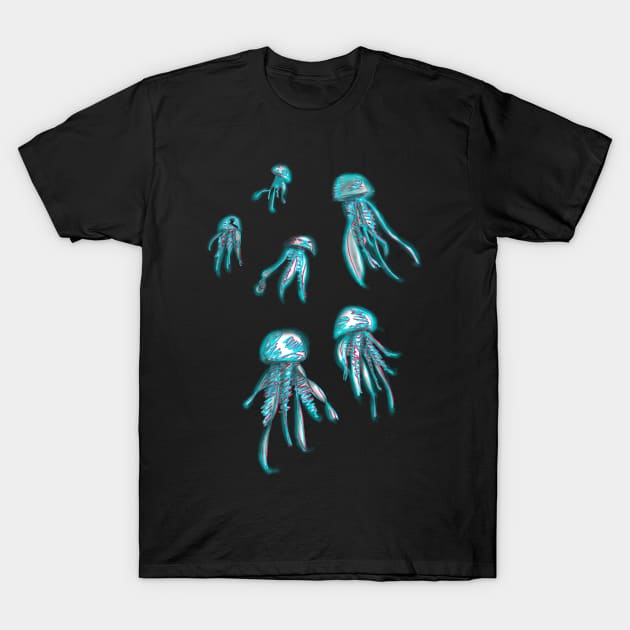 OCEAN JELLY FISH T-Shirt by GOTOCREATE